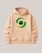 Moletom Feminino Brasil Estampa Frontal Casual