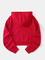 Moletom Brooklyn Cropped Com Capuz Estilo College