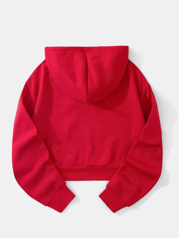 Moletom Brooklyn Cropped Com Capuz Estilo College