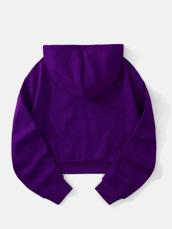Moletom Brooklyn Cropped Com Capuz Estilo College