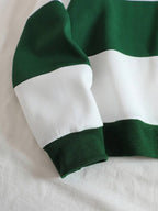 Moletom Rugby Listrado Com Gola E Meio Zíper