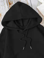 Moletom Liso Com Capuz E Modelagem Relaxed
