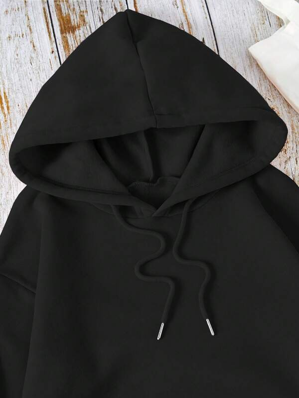 Moletom Oversized Com Capuz Minimalista