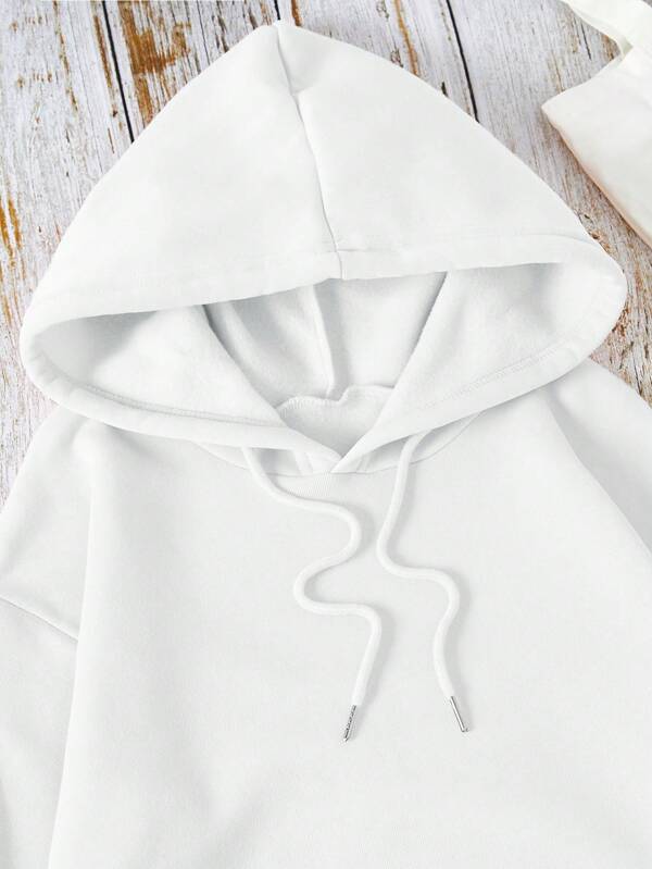 Moletom Oversized Com Capuz Minimalista