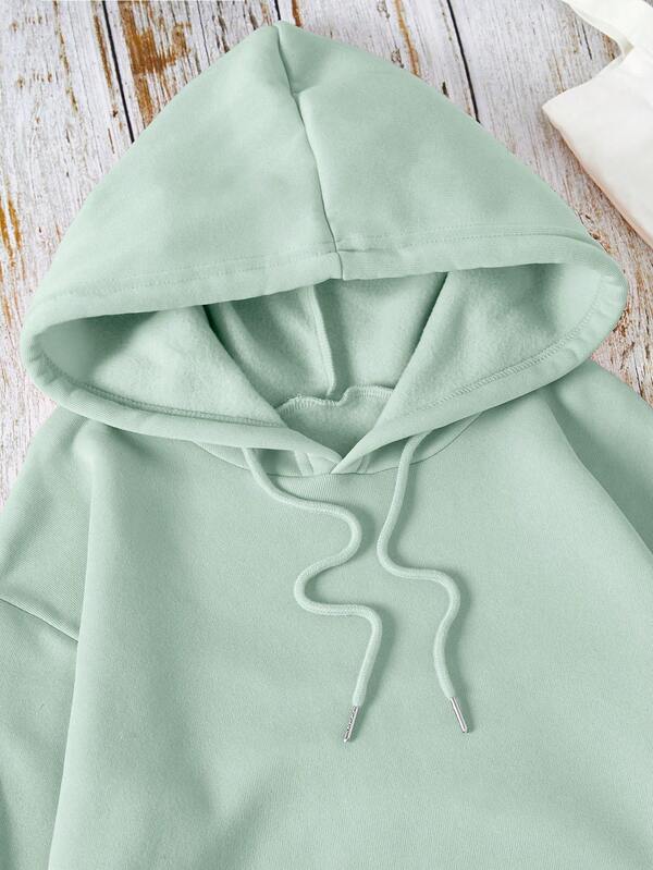 Moletom Oversized Com Capuz Minimalista
