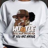 Moletom Oversized Hustle Graphic Streetwear