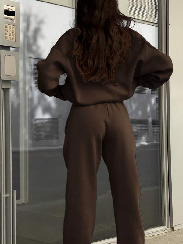 Conjunto Moletom Com Gola Half Zip E Calça Jogger
