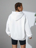Moletom Amplo Com Capuz Estilo Athleisure