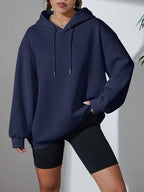 Moletom Amplo Com Capuz Estilo Athleisure