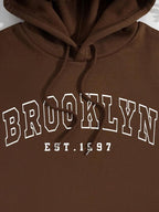 Moletom Brooklyn Estampa College Com Bolso Canguru