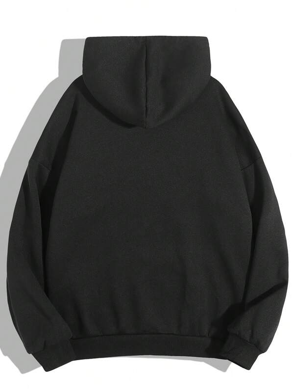 Moletom Nope Estampa Frontal Com Capuz Oversized