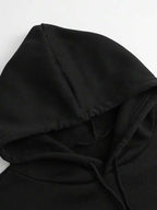 Moletom Nope Estampa Frontal Com Capuz Oversized