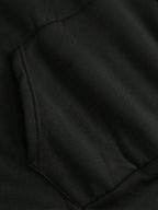 Moletom Nope Estampa Frontal Com Capuz Oversized