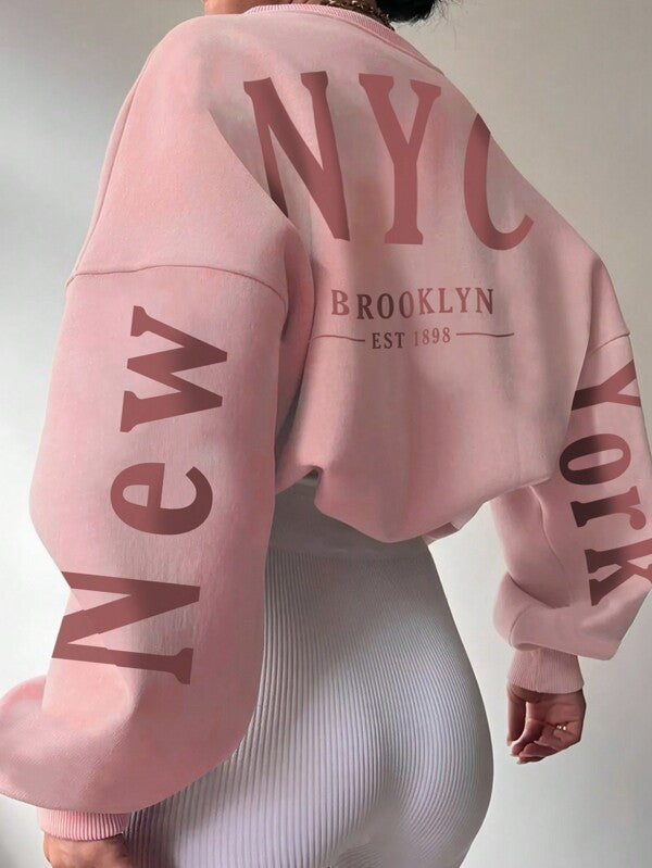 Moletom Oversized NYC Brooklyn Streetwear