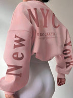 Moletom Oversized NYC Brooklyn Streetwear