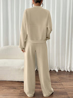 Conjunto Moletom Com Zíper E Calça Pantalona