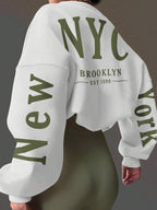 Moletom Oversized NYC Brooklyn Streetwear