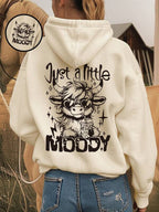 Moletom Com Capuz Moody Cow Graphic Streetwear