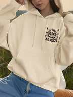 Moletom Com Capuz Moody Cow Graphic Streetwear