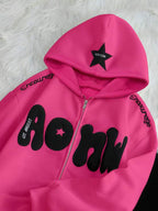 Moletom Com Zíper Star Bubble Streetwear