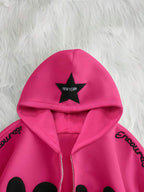 Moletom Com Zíper Star Bubble Streetwear