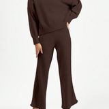 Conjunto Tricô Oversized Com Calça Pantalona