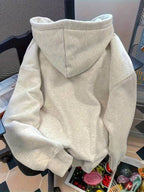 Moletom Oversized Com Capuz Estilo Minimalista