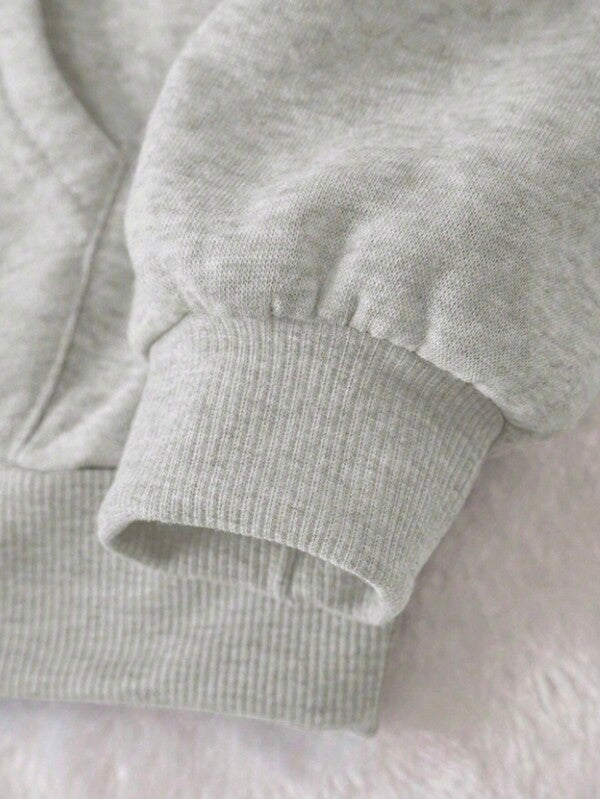 Moletom Oversized Com Capuz Estilo Minimalista