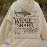 Moletom Oversized Whale Shark Graphic Streetwear