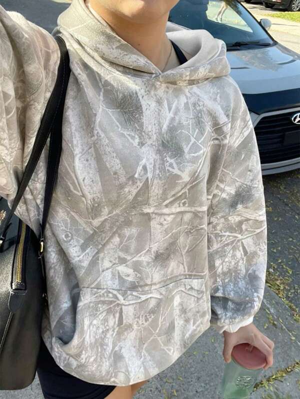 Moletom Oversized Camuflado Estilo Urbano