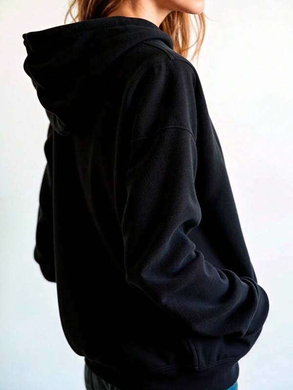 Moletom Oversized Com Capuz Estilo Casual