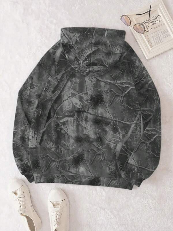 Moletom Oversized Camuflado Estilo Urbano