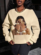 Moletom Oversized Estampa Fashion Streetwear