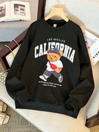 Moletom California Ursinho Com Estampa Streetwear