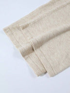 Conjunto Tricô Com Cardigan Cropped E Calça Pantalona