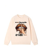 Moletom Oversized Coffee Graphic Streetwear