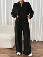 Conjunto Moletom Com Zíper E Calça Pantalona