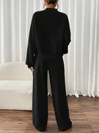 Conjunto Moletom Com Zíper E Calça Pantalona