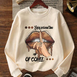 Moletom Oversized Coffee Graphic Streetwear