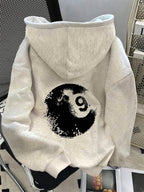 Moletom Yin Yang Com Capuz E Estampa Costas