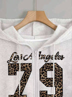 Moletom Los Angeles 79 Animal Print Com Zíper