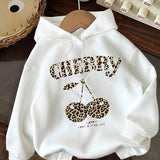 Moletom Cherry Animal Print Com Capuz Peluciado