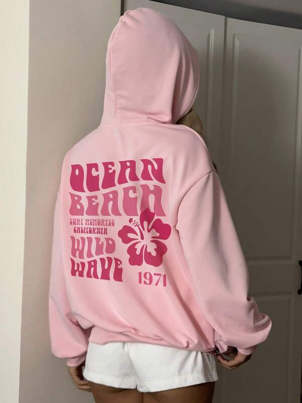 Moletom Oversized Palm Beach Surf Streetwear