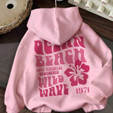 Moletom Oversized Palm Beach Surf Streetwear
