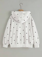 Moletom NYC Estampa Estrelas Com Zíper Oversized