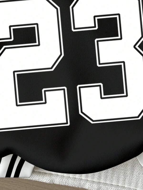 Moletom Varsity 23 Com Capuz E Estampa College
