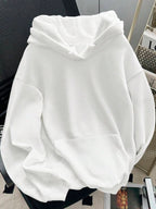 Moletom Oversized Com Capuz Estilo Minimalista
