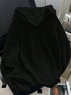 Moletom Oversized Com Capuz Estilo Minimalista