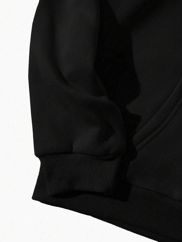 Moletom Oversized Com Capuz Estilo Minimalista