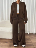 Conjunto Moletom Com Zíper E Calça Pantalona